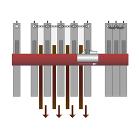 AUTOMATIC PACKAGE PLATE SHIFTING SYSTEM